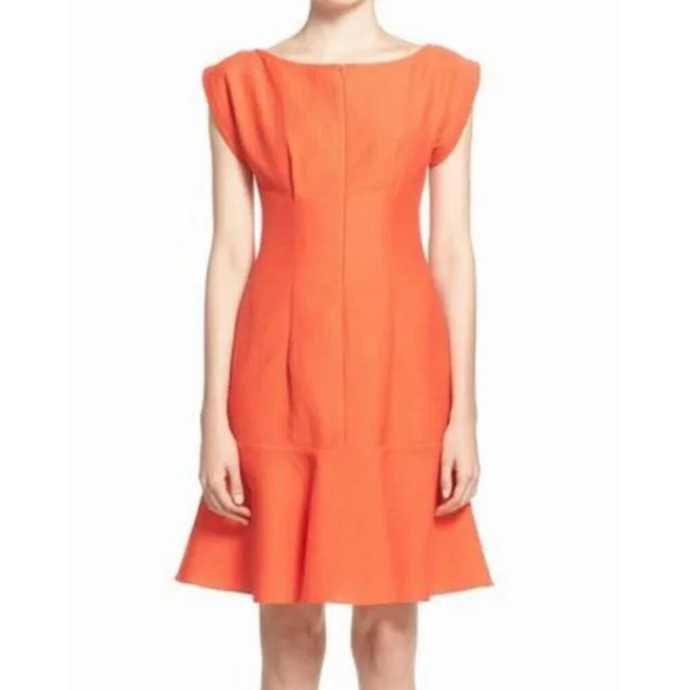 Rachel Comey Women‎ 8 Bora Bora Dress Cotton Blend Short Sleeve Flirty Orange